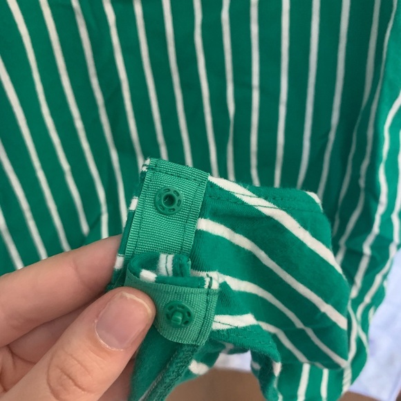 Green striped bodysuit, size medium - Picture 4 of 6